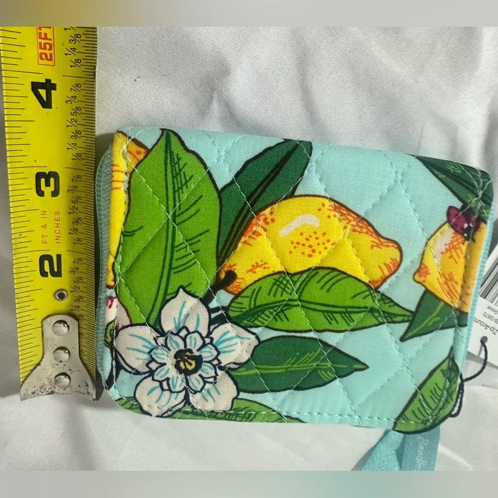 Vera Bradley | Petite Zip-Around Wallet w/RFID Protection | Lemon Grove | NWT - Picture 6 of 7